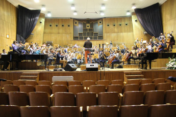 Final rehearsal at the Philharmonic
