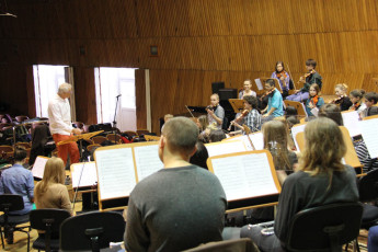 Final rehearsal at the Philharmonic
